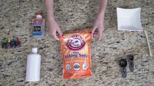 You can use a stand mixer or hand mixer with dough hooks for about half that time, but don't skip this step. How To Make Slime With Baking Soda Arm Hammer