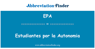 Check spelling or type a new query. Epa Definicion Estudiantes Por La Autonomia Estudiantes Por La Autonomia