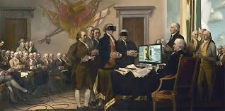 The painting is often incorrectly described as the signing of the declaration of independence. Wrong Wrong Wrong Harvard Graduate School Of Education