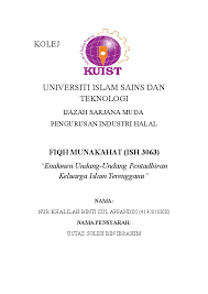 Maybe you would like to learn more about one of these? Doc Enakmen Undang Undang Pentadbiran Keluarga Islam Terengganu Nur Khalilah Academia Edu