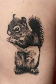 Squirrel is usually associated with a high productivity, loving of the hard work and doing it all the time, ability to store different things, ability to create comfort at home. Black And Grey 3d Squirrel Tattoo Design By Angelique Grimm