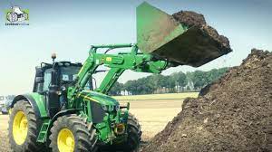 The 6120m takes utility to a whole new level … enough power to handle tough livestock, municipal and farm chores, but nimble enough to work around tight spaces Front Loader New John Deere 6120m Youtube