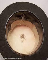 Original Circa 1860 Fine Black Silk Plush Tall Hat With A Tipping Marking Of Quick Corning N Y For Its Maker Septer P Quick A New York Born Hatter And Fu