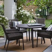 Explore 315 listings for patio table and 4 chairs at best prices. Monroe 4 Person Round Patio Dining Table Brown Threshold Patio Dining Patio Dining Table Wicker Patio Chairs