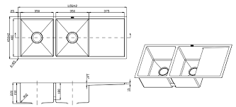 A double bowl typically requires a minimum of 33 inches of space, whereas you can find a single bowl sink that requires as little as 14 inches. Handmade Double Blow Under Mount Kitchen Sink With Drainer