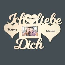 Ich liebe dich, so wie du mich, am abend und am morgen, noch war kein tag, wo du und ich nicht theilten uns're sorgen. Ich Liebe Dich Bilderrahmen Mit Euren Namen Text
