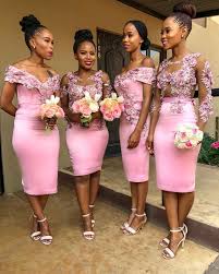Orapeleng Modutle Style Avenue On Instagram Bridesmaids In Omstyleavenuebride Kingo Short Bridesmaid Dresses Wedding Guest Gowns African Bridesmaid Dresses