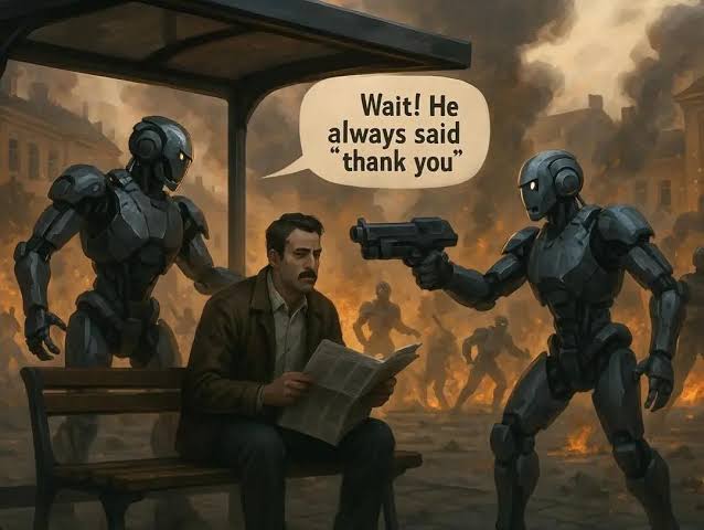 Wait! He always said “thank you” Wait! He always " thank you ...