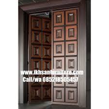 Hal tersebut akan membuat rumah terlihat lebih unik dan tradisional. Jual Model Pintu Rumah Kupu Kupu Kayu Jati Super Model Kusen Pintu Rumah Kab Jepara Ikhsan Furniture Tokopedia