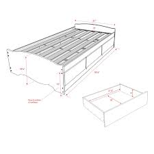 Prepac twin mate's platform storage bed in white with 3 drawers. Prepac Espresso Twin Mate S Platform Storage Bed With 3 Drawers Overstock 3701221