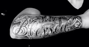Check spelling or type a new query. Blessed One Word Tattoo Tattoo Ideas Center