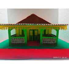 Rumah unik dari suku betawi mempunyai aula besar. Kios Miniatur Rumah Khas Adat Betawi Shopee Indonesia