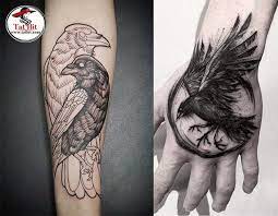Crow Tattoo Meaning And Top 10 Crow Tattoo Designs Tat Hit Crow Tattoo Meaning Crow Tattoo Crow Tattoo Design