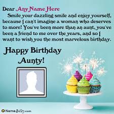 Birthday Greetings For Auntie Make Birthday Greetings For Aunt With Name Birthday Greetings For Aunt Happy Birthday Wishes Images Birthday Greetings