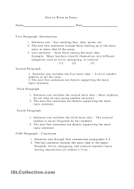 How To Write An Essay