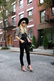 Black And White Striped Heels Outfit Atlantic Pacific Weekend Wanderings Fashion Black Overalls Clothes