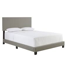 Maybe you would like to learn more about one of these? Premier Sutton Upholstered Faux Leather Platform Bed Frame Queen Gray Walmart Com Walmart Com