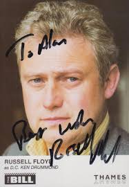 Russell Floyd as DC Ken Drummond ITV The Bill Hand Signed Cast Card Photo