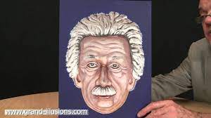 Painted Einstein Hollow Face Illusion Youtube