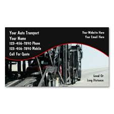 Choose from our collection of business card templates with cars and transportation themes. Auto Transport Car Carrier Business Cards Zazzle Com Cleaning Business Cards Transportation Customizable Business Cards