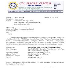 Text of contoh tender kantin baru. Download Contoh Surat Permohonan Dukungan Bank Untuk Tender Surat W