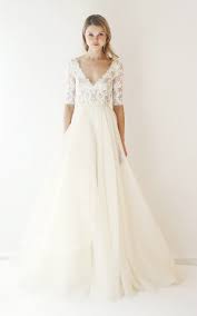 Leanne Marshall Wedding Dress Long Sleeves 3 4 Length Sleeves Ethereal Leanne Marshall Wedding Dresses Wedding Dress Long Sleeve Long Wedding Dresses