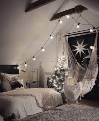 The Hammock Chair Looks Fun And I Love The Lights Dream Bedroom Dream Rooms Cosy Bedroom