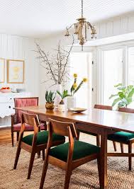 House Tour At Home With The Chief Golden Girl Green Dining Room Mid Century Dining Room Dining Room Colors