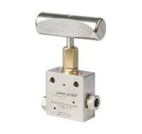 Valvula de Aguja Recta SpirStar Hembra MP de 9/16 pulg. 2 Vias, Mediana  Presion 20000 PSI