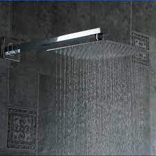 L shower arm with flange will help you transform your bathroom into the bathroom of your dreams and transform your boring shower chore into a relaxing rain shower experience. High Quality 10 Stainless Steel Shower Head With Arm Wall Mounted Ultra Thin Rain Shower Heads With Shower Arm Ducha Cp 1010a Buy At The Price Of 49 50 In Aliexpress Com Imall Com