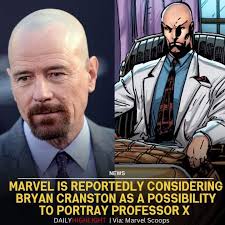 Bryan Cranston as Professor X? This could be legendary! 🔥🧬 #marvel  #ProfessorX #bryancranston