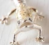 marship Handmade Accessories Leopard Gecko Silver Necklace [MS-T-1]