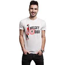 Whisky A Go Go Vintage Men S Crew Neck T Shirt Mens Crew Neck Vintage Men Mens Rainbows