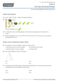Dec 19, 2020 · 4th grade math worksheets printable pdf activities for math practice. Year 4 Full Year 4th Grade Review Math Practice Questions Tests Worksheets Quizzes Assignments Edugain Australia