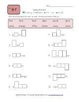 Spelling Worksheets For Words With Er Pattern Spelling Worksheets Grade Spelling Worksheets