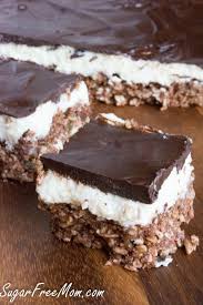 Gradually add the flour mixture. No Bake Sugar Free Nanaimo Bars Nut Free Low Carb Dessert Recipes Low Carb Sweets Sugar Free Recipes