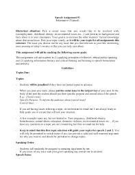 Twelve patterns of free resumes for. Pdf Sample Speech Assignment Milene Ortega Academia Edu
