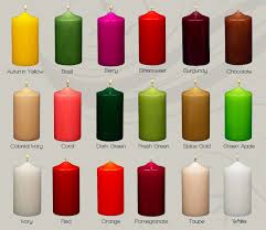 patrician candles pillar color chart