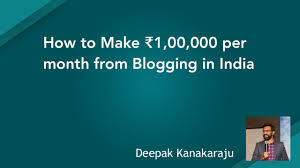If you want to know how to make money from. How To Make 1 00 000 Per Month From Blogging In India Youtube
