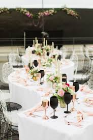 Black And Gold Wedding Decor A Chic Black And Pink Wedding In Cabo Blush Pink And Black Wedding Black Gold Wedding Black Wedding Decorations