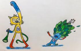 The 2016 rio olympics are on their way and already the mascots for the 2016 games have been presented and named! Rio Olympics Mascot 2016 Drawing By Azraa Khuzema