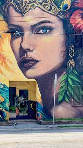 This mural is stunning!💙🩵🦚, Atlantic Avenue & 7th Street, Artist: Samara  Ash Studio