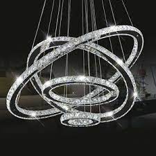 Please be free to buy or. New Led Modern Crystal Circle Ring Chandelier Pendant Ceiling Lighting 110 240v Ebay