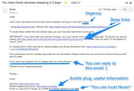 Hover Reminder Email Reminder Email Definitions