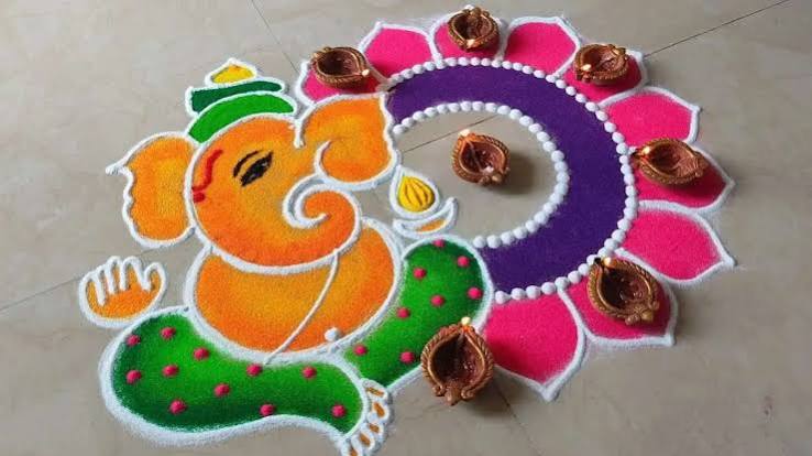 Ganesh Chaturthi Rangoli: ಗಣೇಶ ಚತುರ್ಥಿಗೆ ಸುಲಭವಾದ ರಂಗೋಲಿ ಐಡಿಯಾ! ಇಲ್ಲಿವೆ ಆಕರ್ಷಕ ರಂಗೋಲಿ ಡಿಸೈನ್‌ | Times Now Kannada