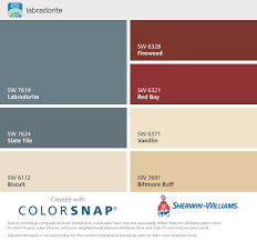 View interior and exterior paint colors and color palettes. Labradorite Slate Tile Biscuit Fireweed Red Bay Vanillin Biltmore Buff Paint Color Inspiration Sherwin Williams Paint Colors House Paint Exterior