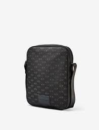 Сумки для ноутбука armani exchange. Armani Exchange Allover Logo Satchel Messenger Bag For Men A X Online Store