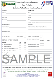 Our customer service advisors will provide duplicate certificates when needed and look up osha only permits qualitative face fit testing with this minimal fit factor for half masks and n95. Fit2fit Rpe Mask Face Fit Risk Assessment Training Nottingham Aspire Safety Health