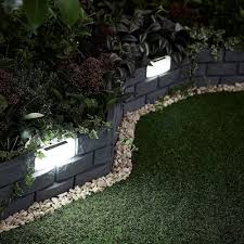 What can garden edging be laid on? Brick Effect Garden Border With Solar Led Light