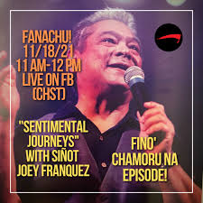 Today's Fanachu! will by a Fino' Chamorro episode of Fanachu! featuring  guests Siñot Joey Franquez, Siñot Carlos Laguana and Siñot Kin Concepcion,  who will be discussing their work with the Guam War